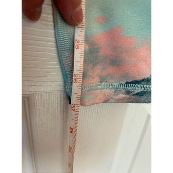 Ivivva by Lululemon rhythmic tights size 12 mountain cloud print - Picture 7 of 9